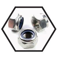 Nylock Nuts – Nylon Insert Lock Nuts for Vibration Resistant Bolting in Machinery, Automotive and Industrial Applications – Mild Steel and Stainless Steel, Metric and Inch Threads, Hex Lock Nut Design, Various Finishes